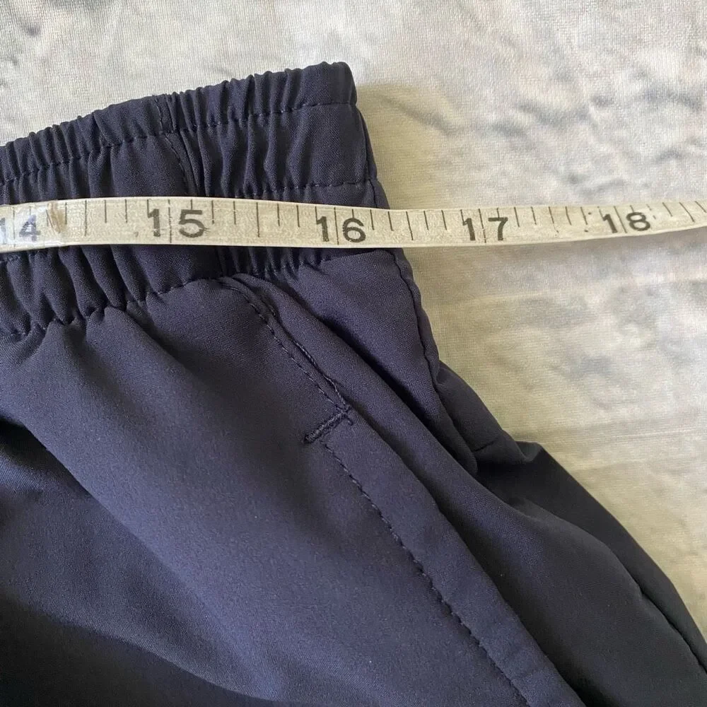 Champion men XL pull on swim shorts w/elastic waist and drawstring navy blue